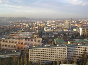 Vhled pes sdlit Pankrc, Kongresov centrum a Vyehrad na Prask hrad