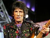 Ronnie Wood p�i brn�nském koncert� Rolling Stones