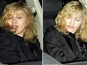Madonna na cest z londýnské restaurace Claridge