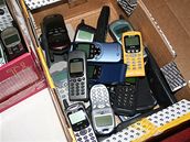 Mobilní telefony ze sbírky Petra vábeníka