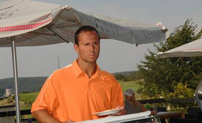 Martin Ruinský na golfovém turnaji na Karltejn