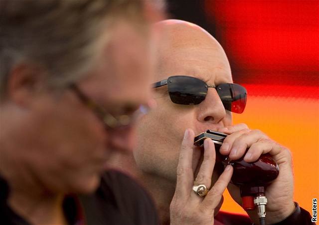 Bruce Willis hraje blues na kosmodromu - Cape Canaveral, 2. srpna 2007