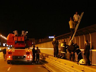 pemlouvn sebevraha na Nuselskm most, srpen 2007