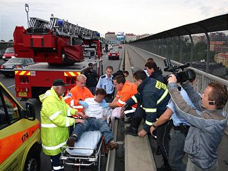 pemlouvn sebevraha na Nuselskm most, srpen 2007