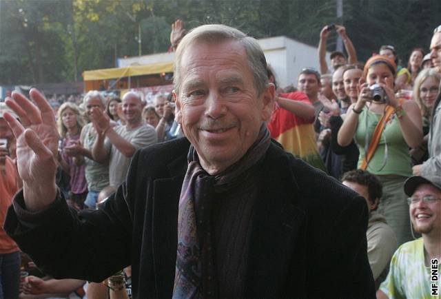 Václav Havel na festivalu v Trutnov
