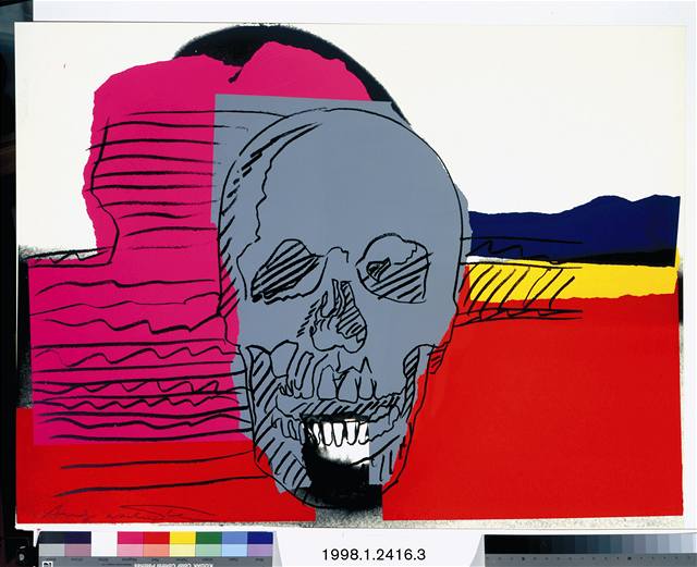 Andy Warhol: Lebky, 1976 (sítotisk na papíe)