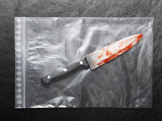 nůž, vražda, ilustrace