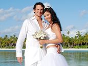Svatební den Petry Volákové a Patrika Eliá�e na Maledivách 
