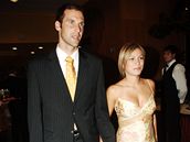 Branká Petr ech s thotnou manelkou Martinou na galaveeru Zlatý mí 2007
