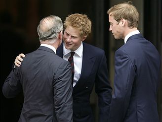 Princ Charles se svmi syny Harrym a Williamem 