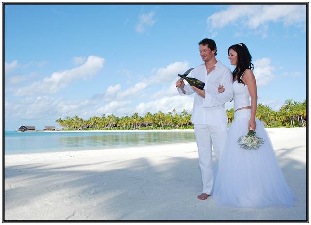 Svatební den Petry Volákové a Patrika Eliáe na Maledivách 