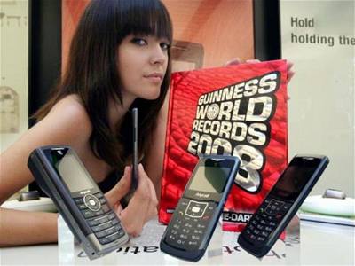 Mobily Samsung v Guinnessov knize rekord 2008