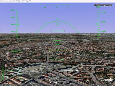 Letecký simulátor v Google Earth