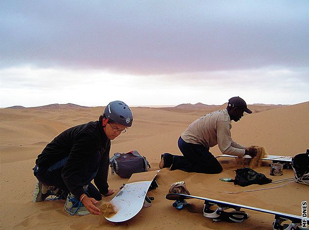 Sandboarding v Namibii