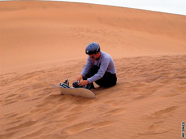 Sandboarding v Namibii