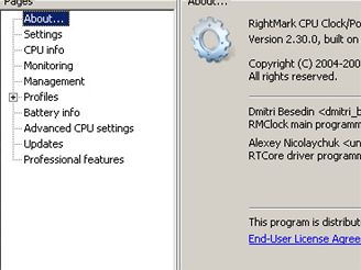 RightMark CPU Clock Utility