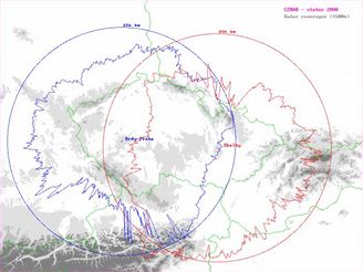 Pokryt zem R meteorologickmi radary