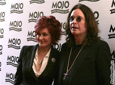 Sharon a Ozzy Osbournovi na hudebních cenách Mojo