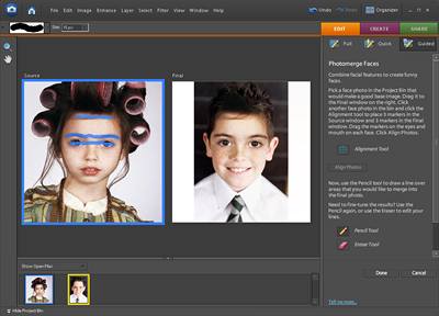 Fotomontáž z různých fotografií v Adobe Photoshop Elements 6