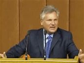 Opilý Aleksander Kwasniewski na univerzit� v Kyjev�
