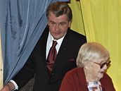 Parlamentní volby na Ukrajin - prezident Viktor Juenko