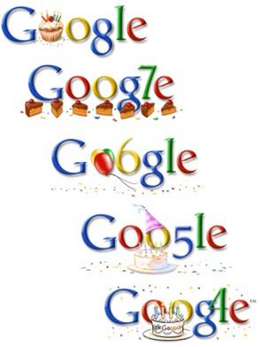 Google narozeninová loga