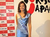 Veronika Pompeová na welcome party v japonském Tokiu