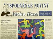 Václav Havel �éfredaktorem HN