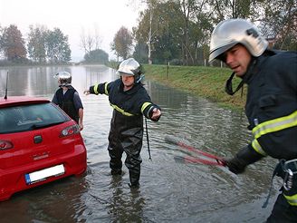 zchrana seatu z rybnka v Bchovicch (17.10. 2007)