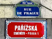 Paíská ulice v Praze, Praská ulice v Paíi - kolá