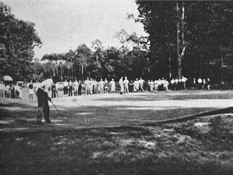 Klánovice, golfové hřiště, green 5, 1938