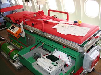 PTU lůžko v pohotovostním režimu v Airbusu A-319CJ