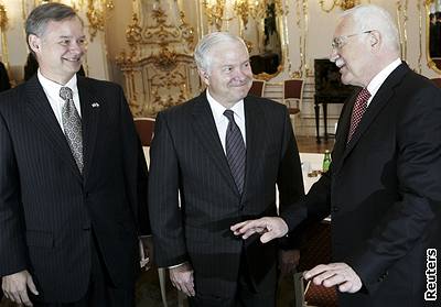 Robert Gates na návtv Hradu