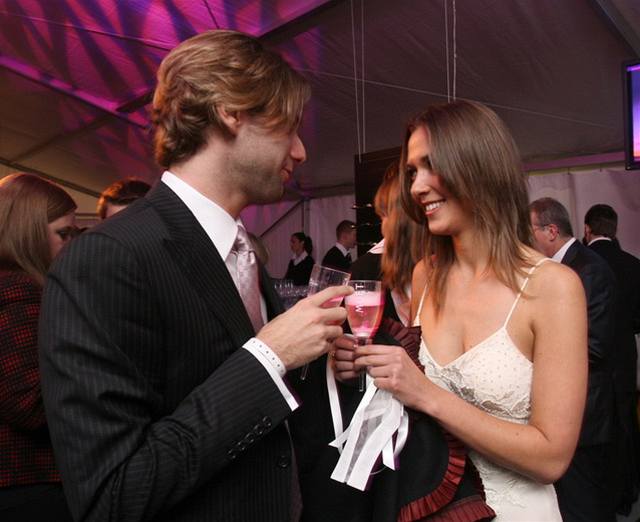 Kateina Pospíilová a Alexander Rozin na módní pehlídce znaky Christian Dior ve lutých lázních