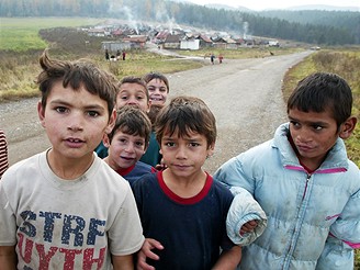 Slovensko, romsk osada Letanovce