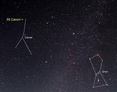 Amerití vdci objevili pátou planetu obíhající hvzdu 55 Cancri