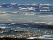 Pohled z rozhledny erné hory na jihovýchod