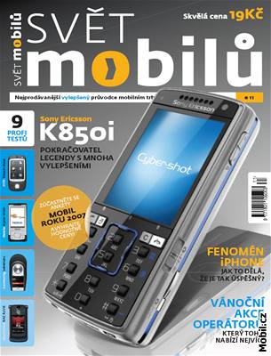 Listopadový Svt mobil má na obálce Sony Ericsson K850i.