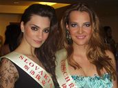 Miss R 2007 Kateina Sokolová na Miss World s kolegyní ze Slovenska 