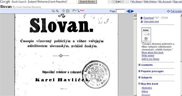 Google Books - Slovan