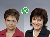 Rebelující poslankyn zelených Olga Zubová (vlevo) a Vra Jakubková chtjí zmny v rozpotu.