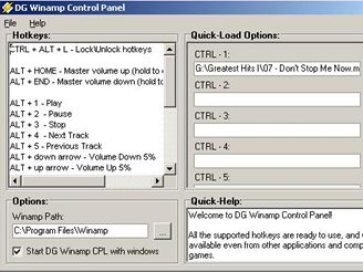 DG Winamp Control Panel 2.5.4.1 