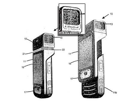 Patent vysouvacího fotomobilu od Nokie