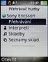 Sony Ericsson K770i - screenshot displeje