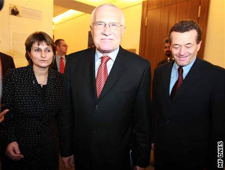 Prezident Václav Klaus se piel pedstavit lidoveckým poslancm, 12. 12. 2007