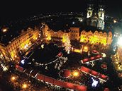 Vánoní trhy na Staromstském námstí v Praze.