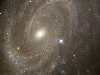 Spirálová galaxie NGC 4603, nejvzdálenější, kde HST studoval cefeidy