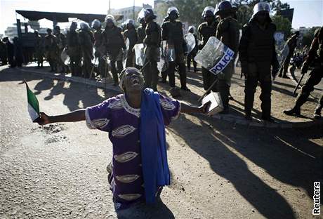 Policie rozehnala protivládní protesty v Nairobi, 3. 1. 2008