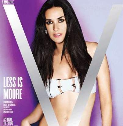 Demi Moore na titulní stránce jarního vydání asopisu V Magazine