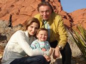 Karel Gott s manelkou Ivanou a dcerou Charlottou na výlet v Las Vegas